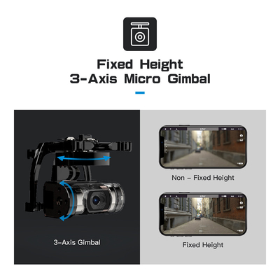 Foldable Quadcopter Drone With Wifi 720p Camera , 35mins Radio Fly Drone 19m/s